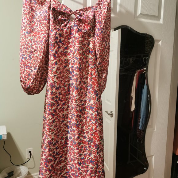 *Host Pick* BNWT Anthropologie Sachin & Babi Floral MIDI Dress size 6 Petite. - Picture 3 of 5